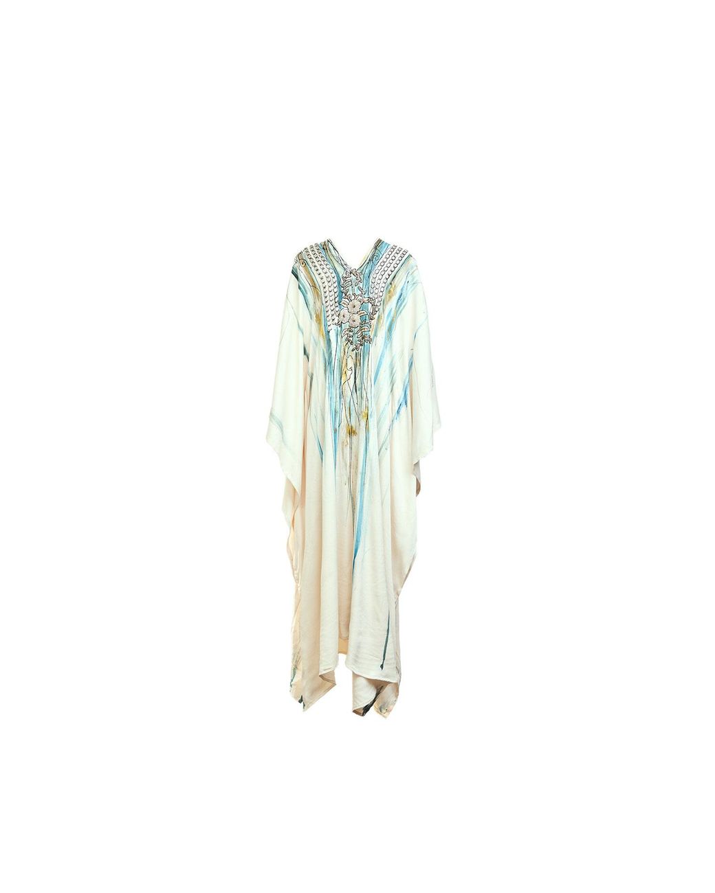 Saniya Khan Blue Aqua Forest Caftan