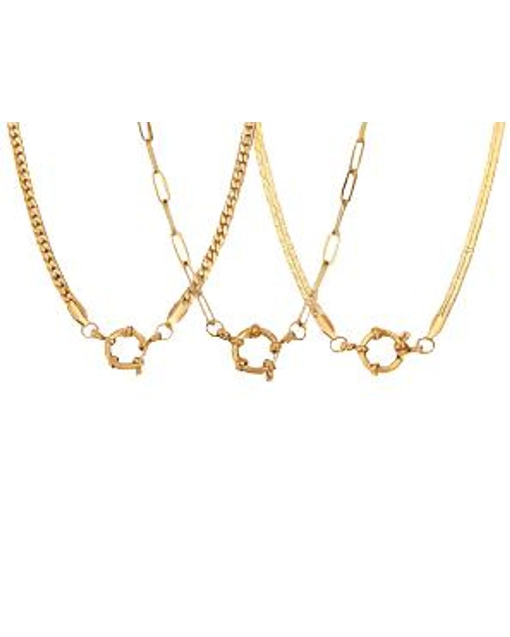 Mickey's Girl Metallic Classico Spring Clasp Paperclip Chain Waterproof Necklace