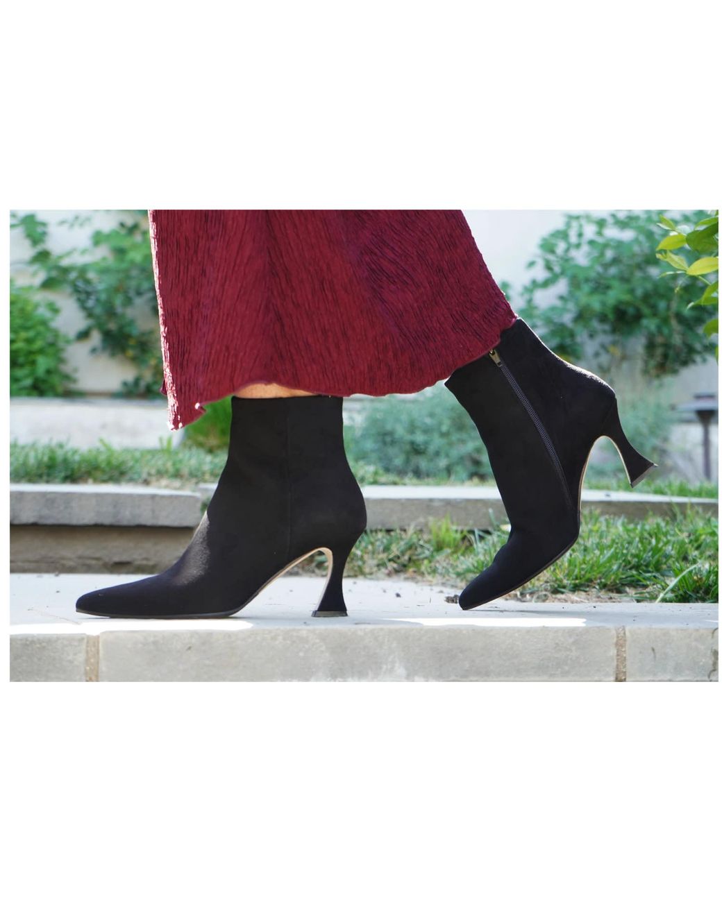 Beautiisoles by Robyn Shreiber Made in Italy Blue Soraya Ankle Bootie Comfortable Medium Heel Dressy For Work & Evening