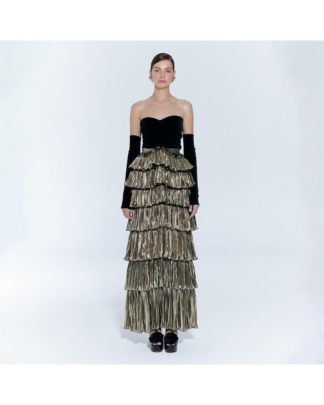 Nur Karaata Green Versailles Gown Long Dress