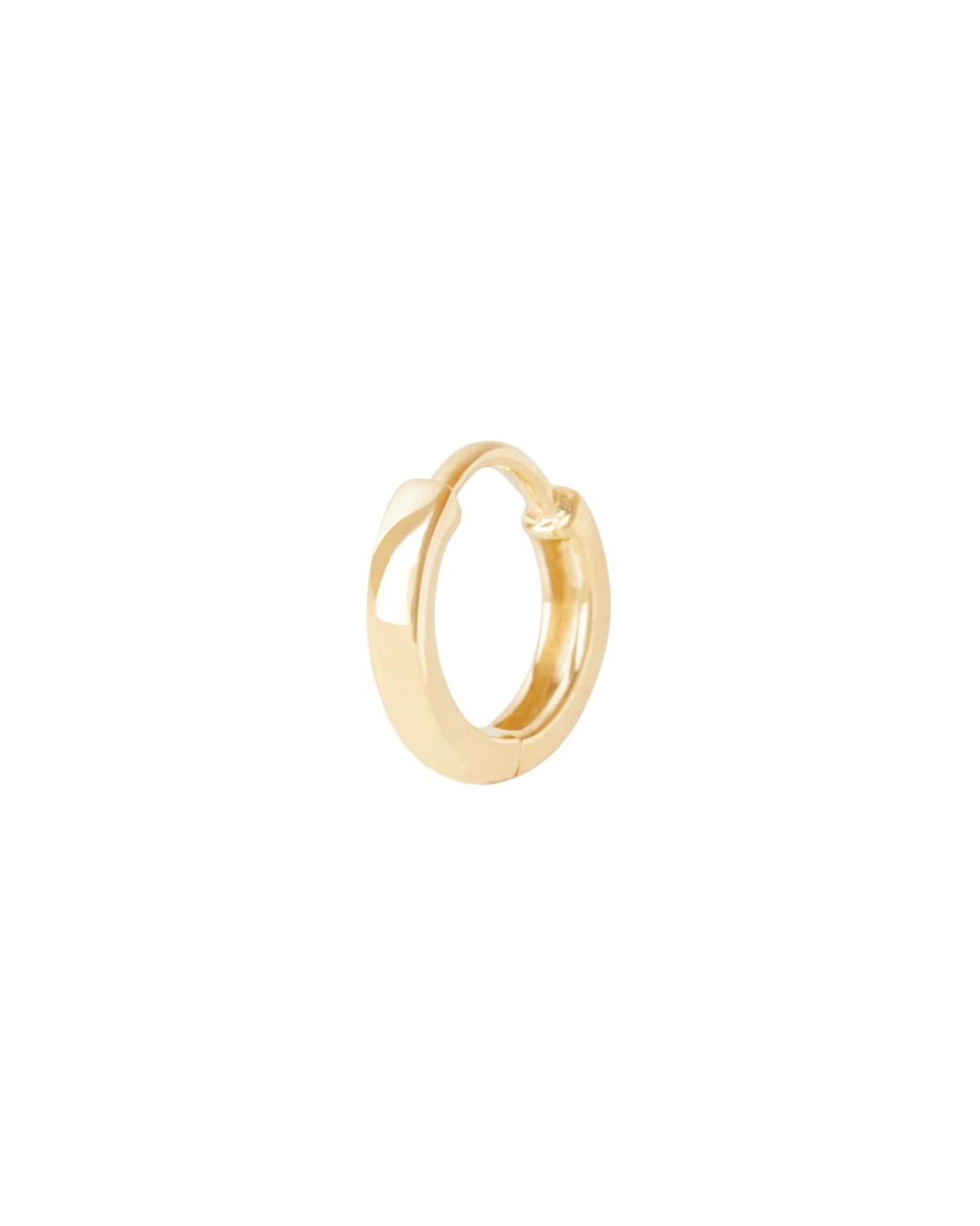 Zohreh Metallic Huggie Hoop Earring 9K