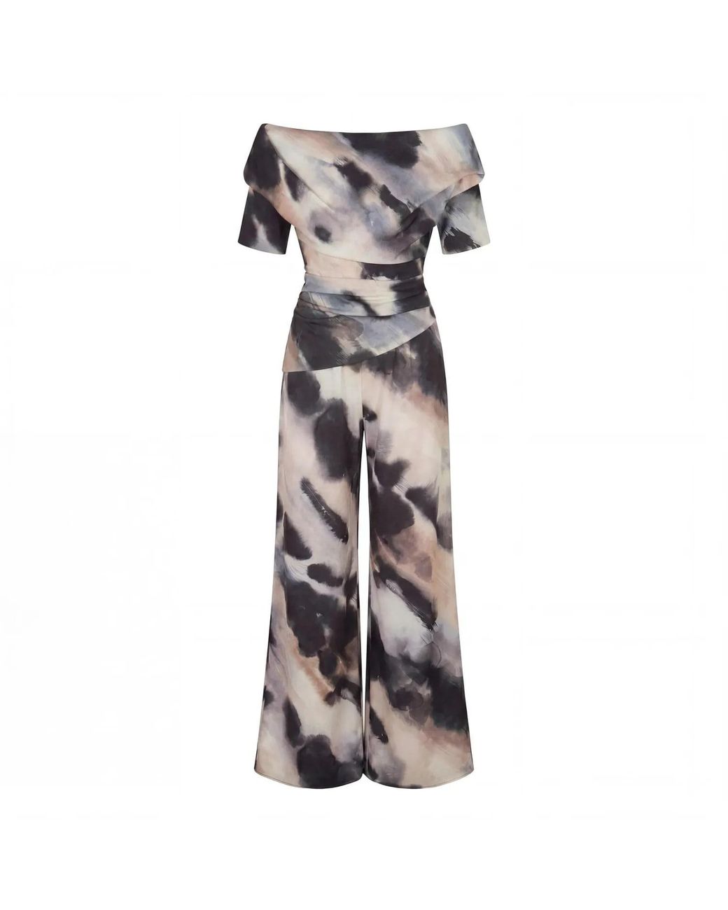 Atom Label Gray Neutrals Lima Jumpsuit