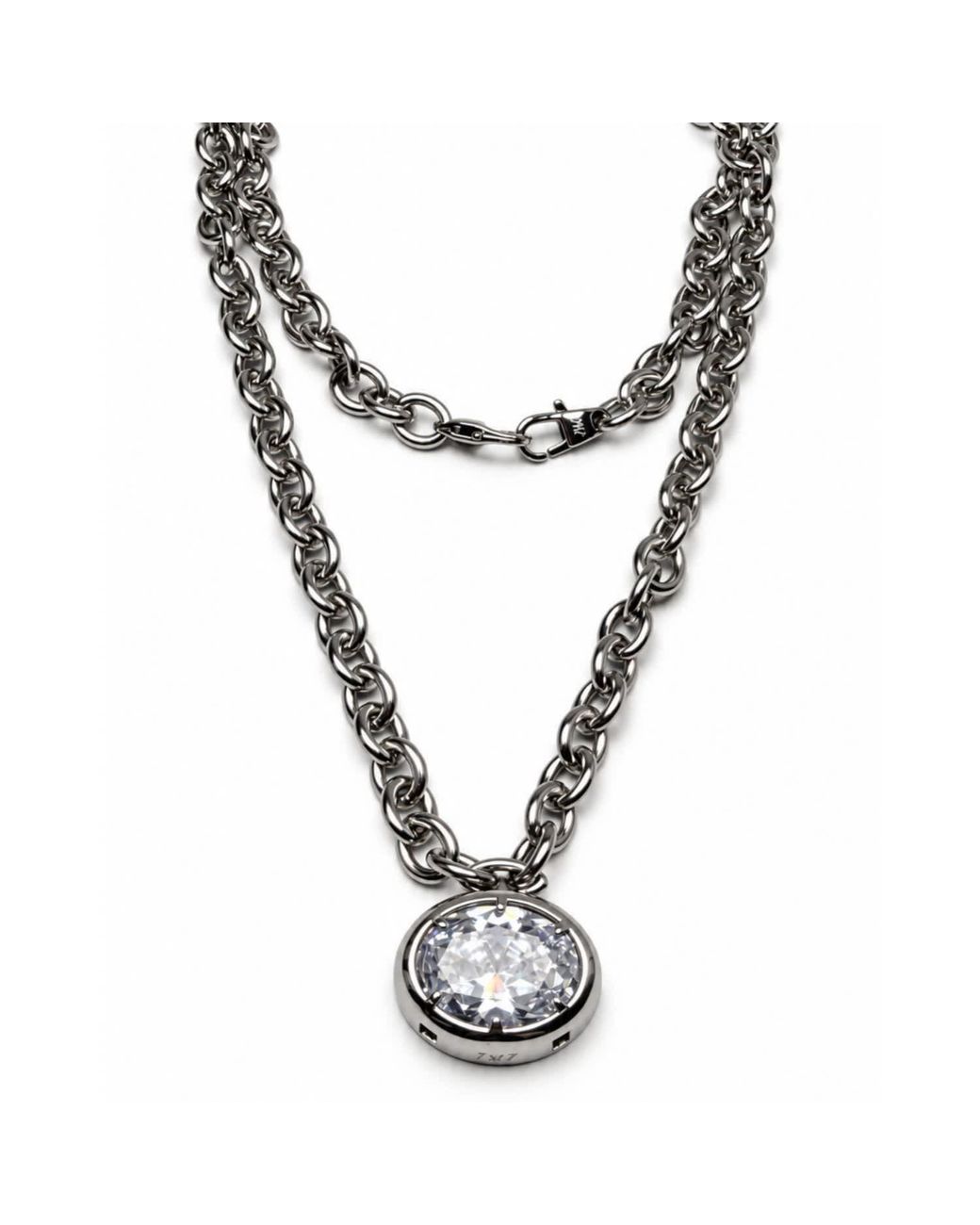 Jagged Halo Jewelry Metallic Heathcliff Convertible Pendant Necklace Filled