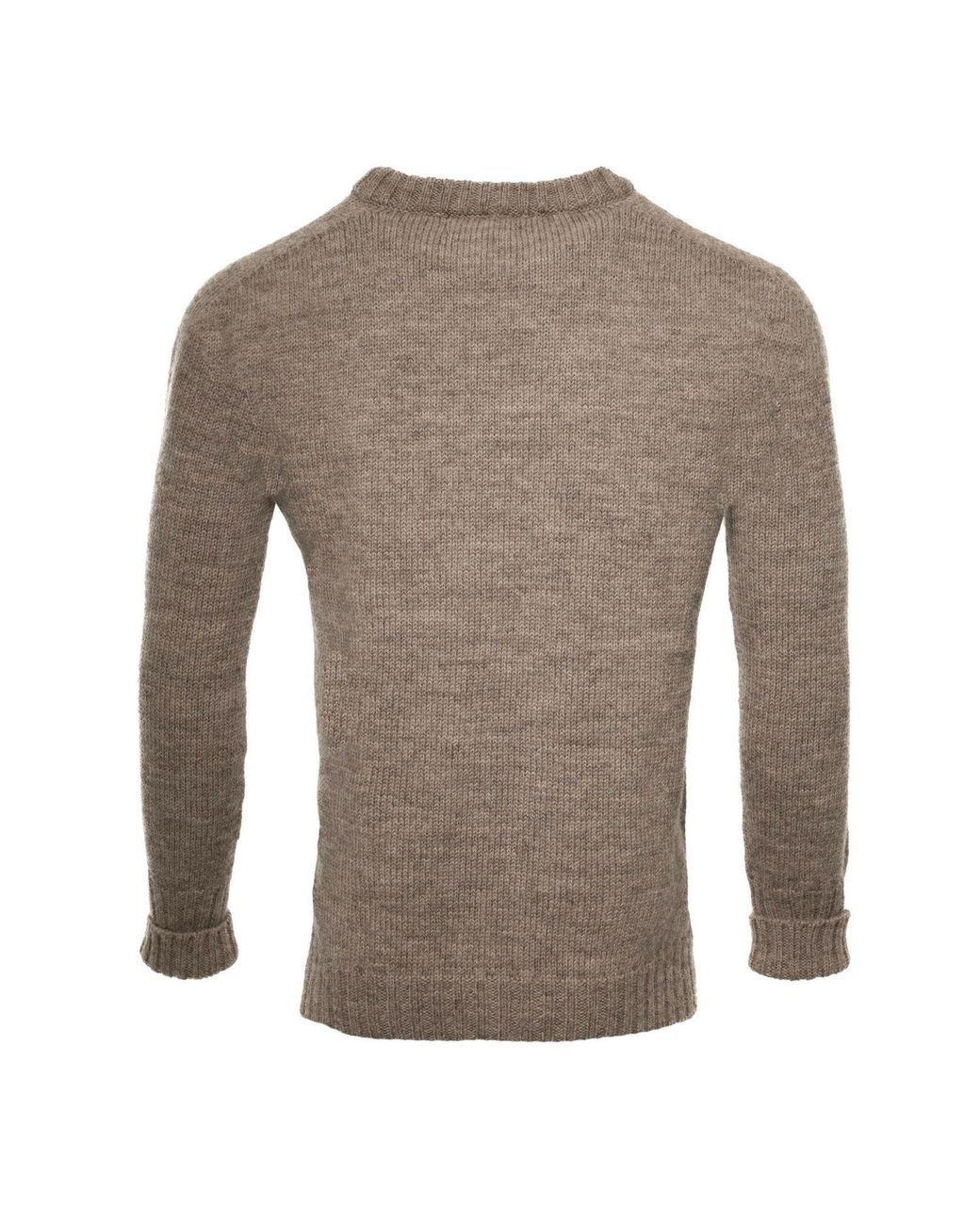 Arthur Beale Brown Neutrals Oiled Wool Pelmo Jumper for men