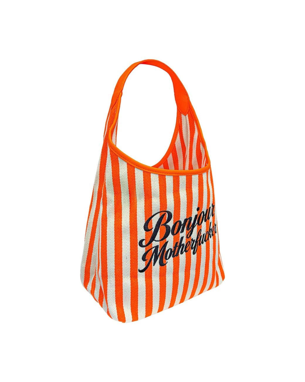Lilly Loves Orange Bonjour Motherfuckers Tote Bag