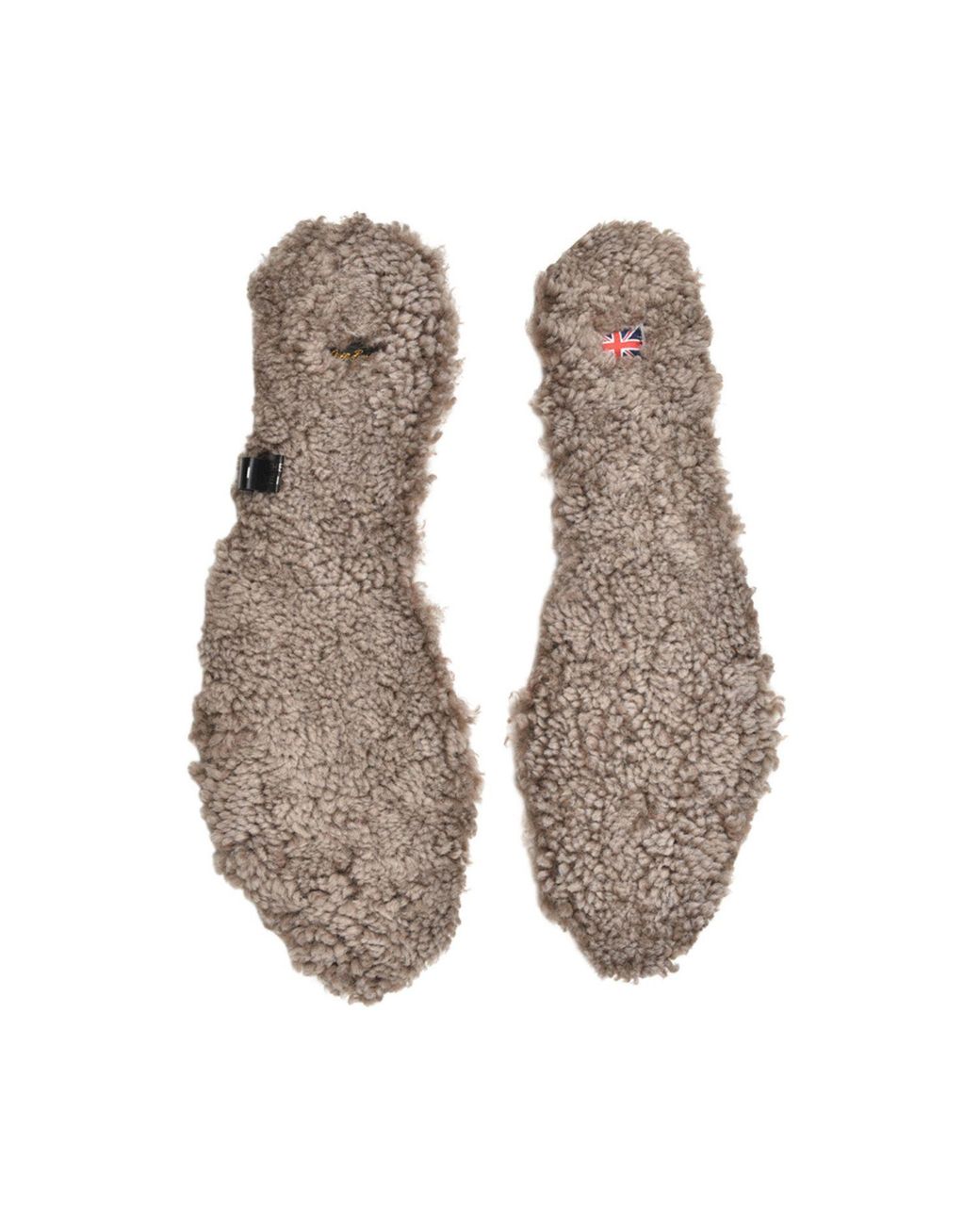 Owen Barry Metallic Sheepskin Insoles Taupe