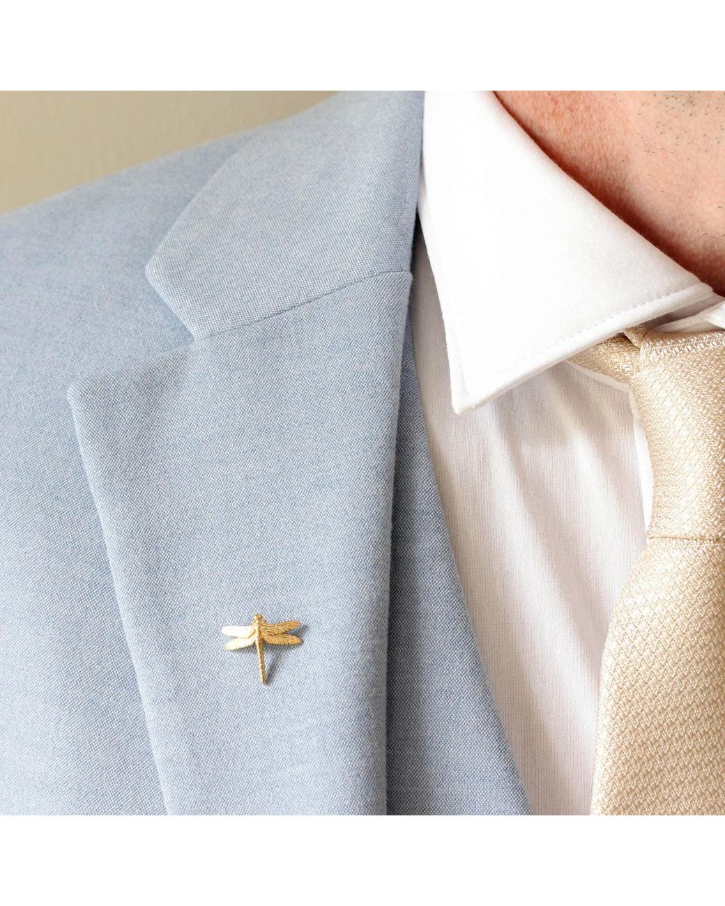Lee Renee Metallic Dragonfly Lapel Pin for men
