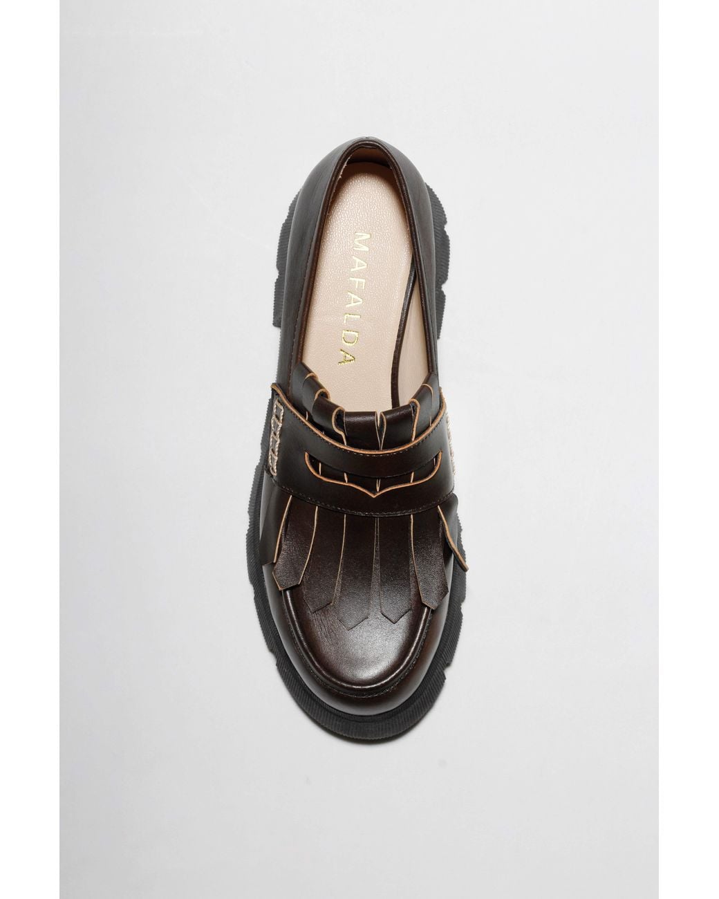 Mafalda Black Francis Fringe Chunky Loafers