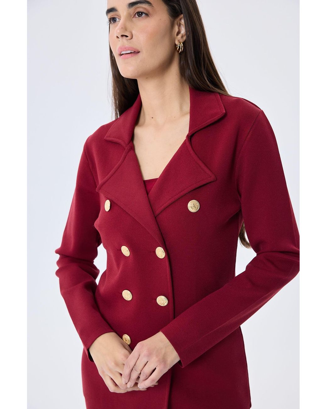 Peraluna Red Katherine Blazer Jacket