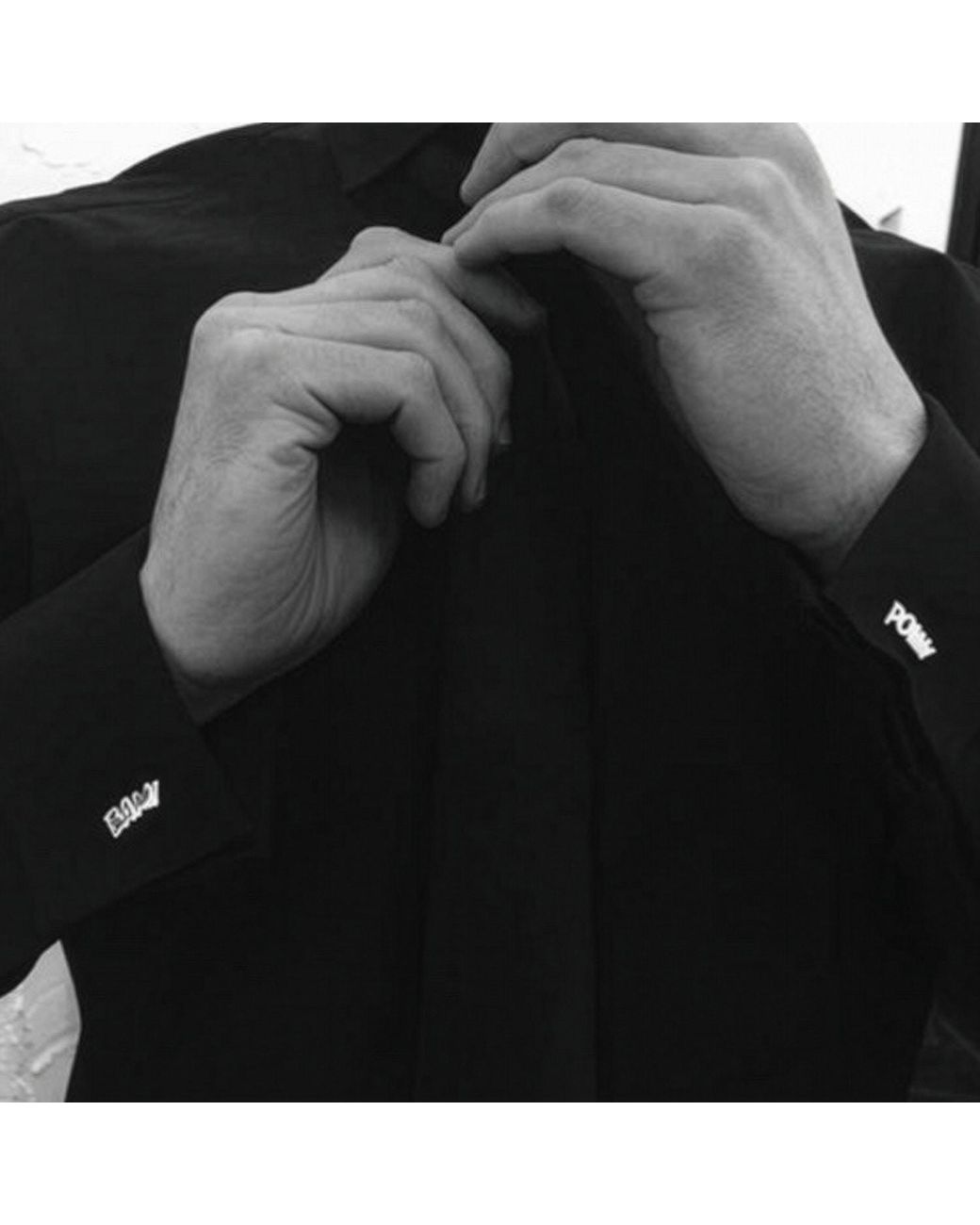 Edge Only White Pow! Bam! Cufflinks Sterling for men