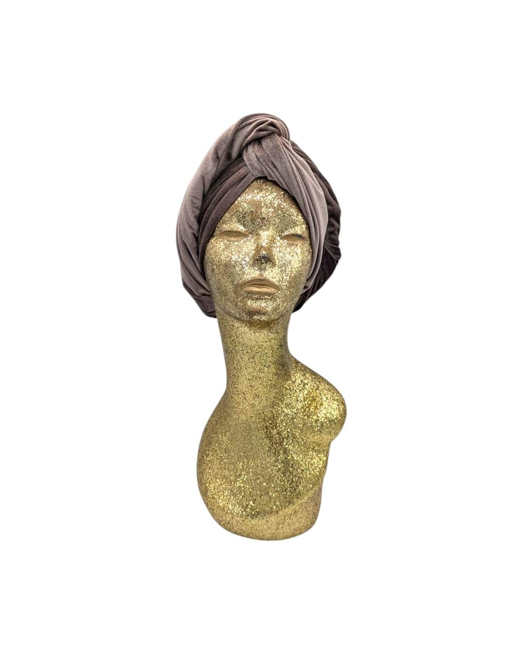 Julia Clancey Brown Classic Madam Mink Turban