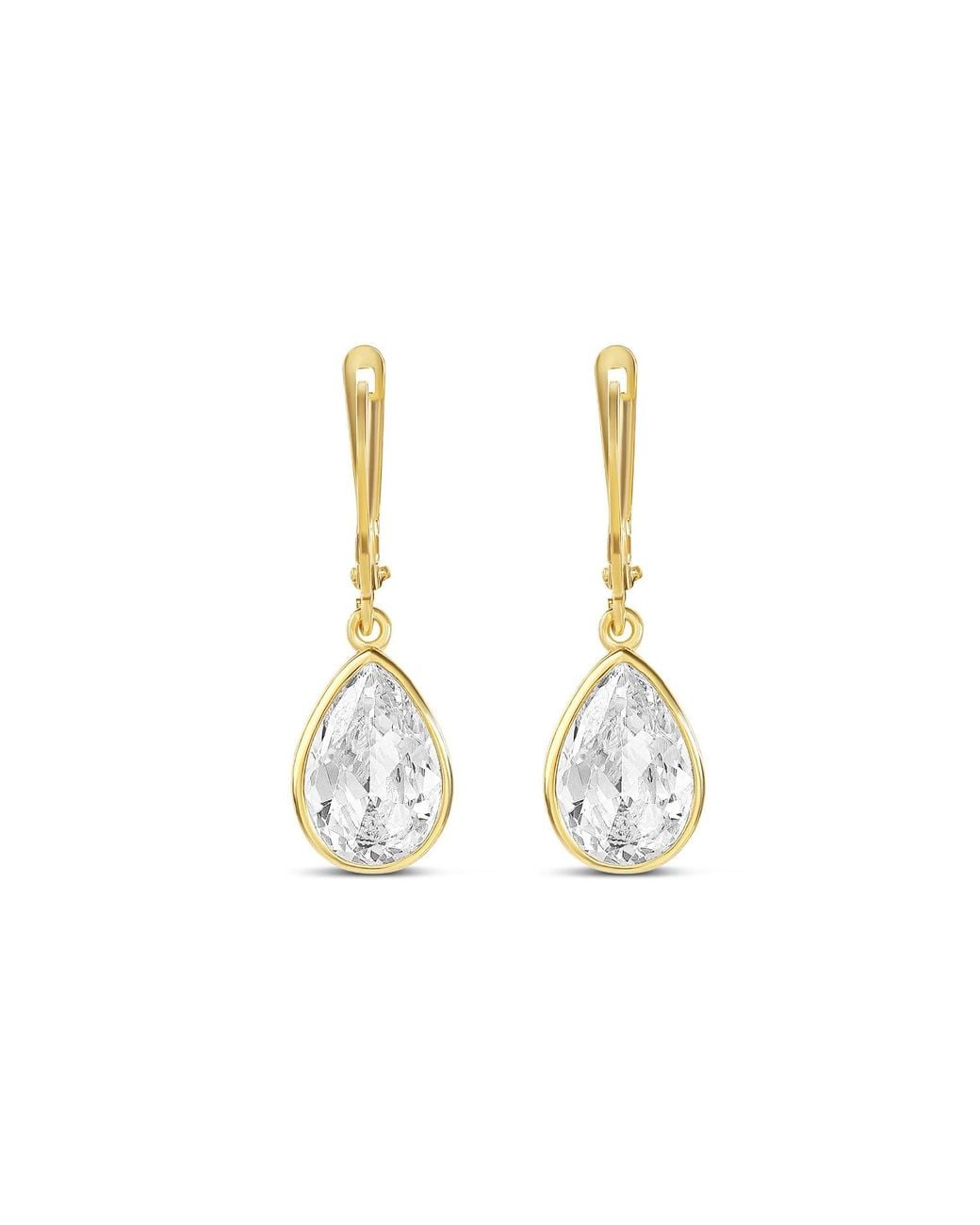 SHYMI Metallic Victorian Style Fancy Shape Drop Earrings