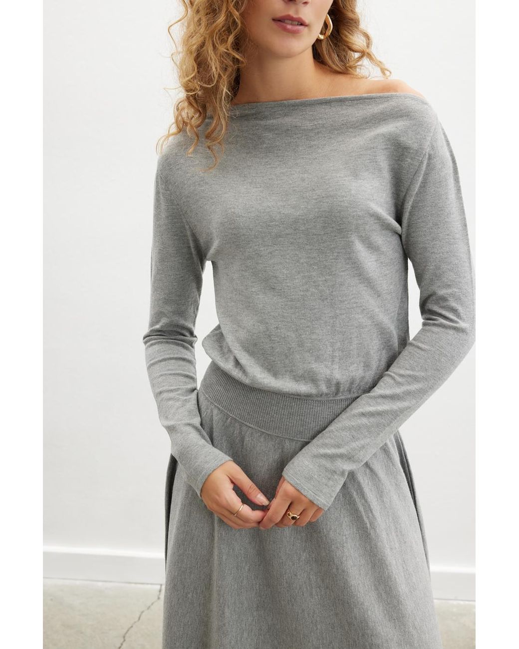 Peraluna Gray Mayfair Knit Dress