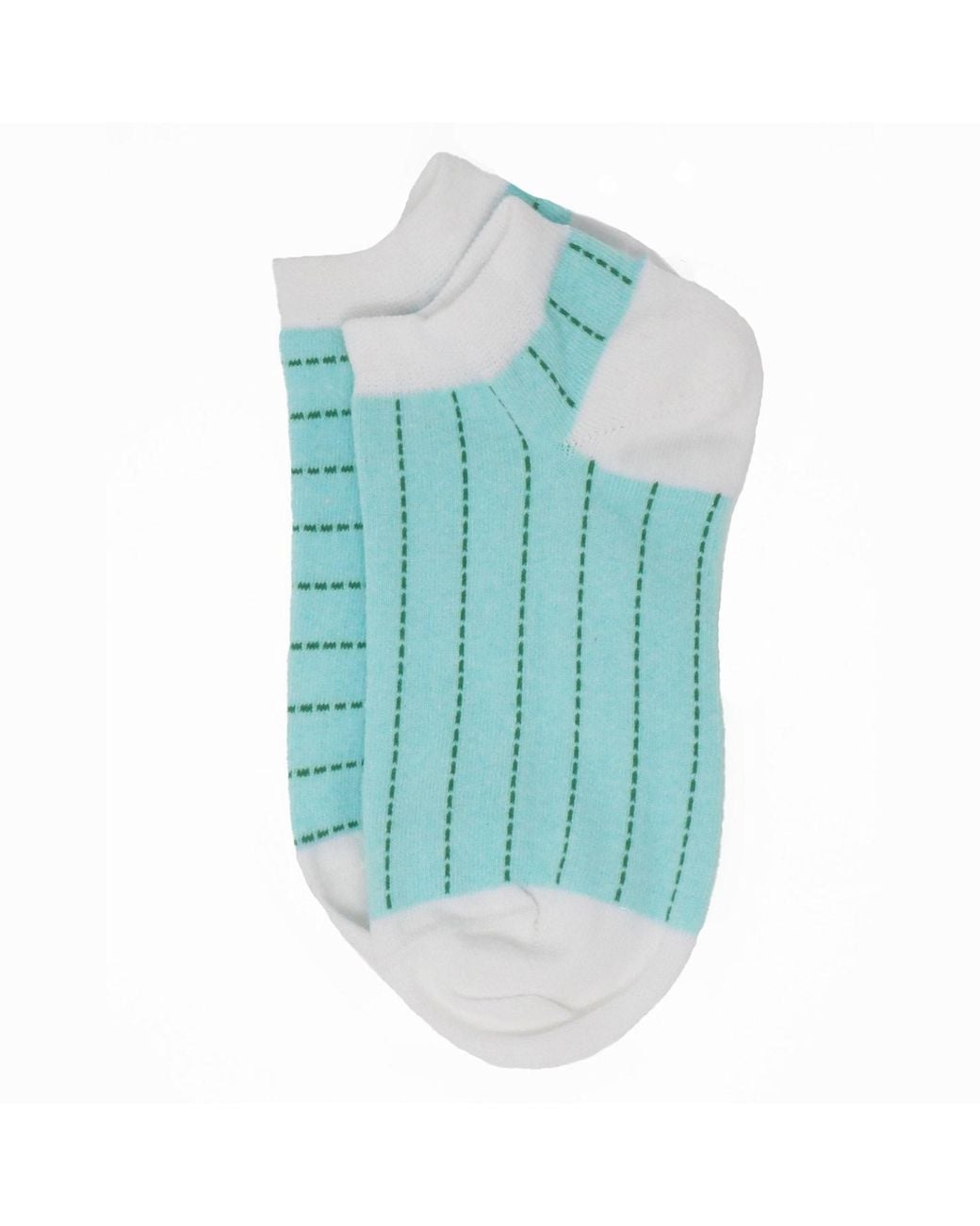 Peper Harow - Made in England Blue Dash Trainer Socks – Mint