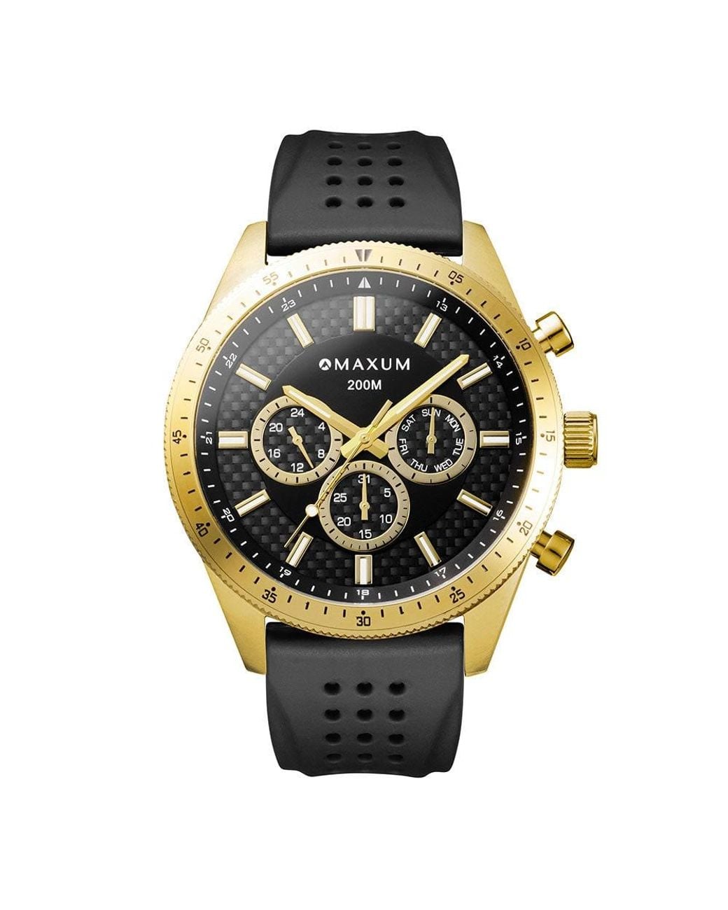 Maxum Metallic Lansdowne Multifunction Watch Set for men