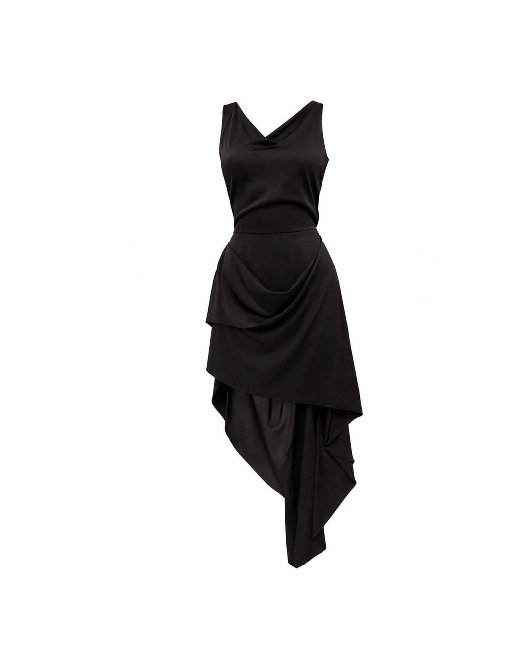 Mymokondo Black Curly House High Collar Transformable Dress