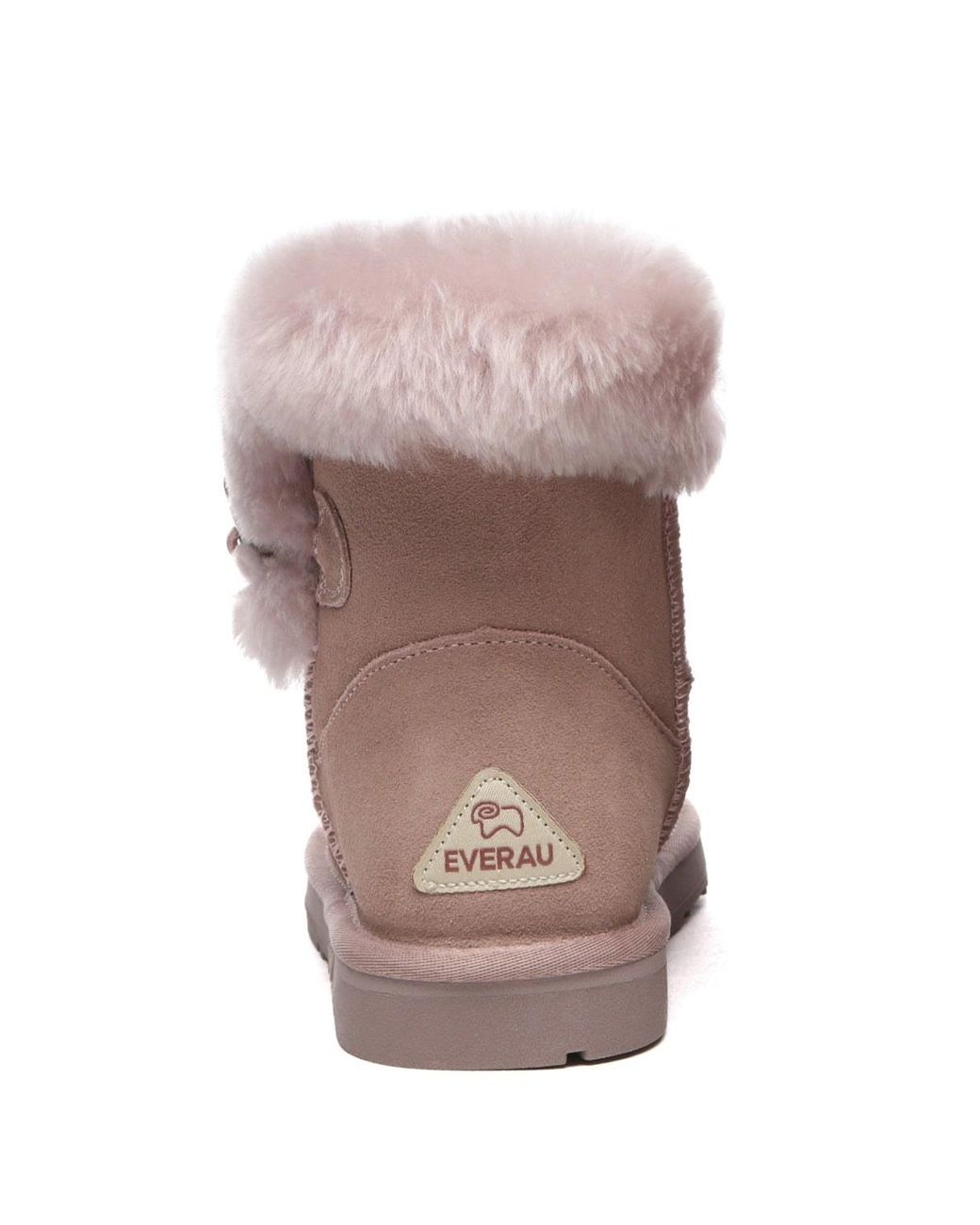 EverAu Australia Pink Robin Horn Toggle Button Mini Boots