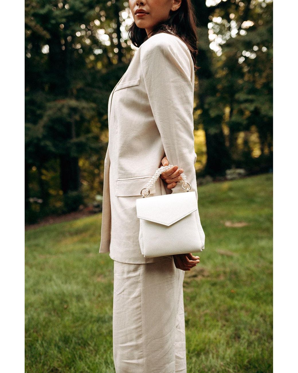 SISTER EPIC White Neutrals Vivienne Box Bag