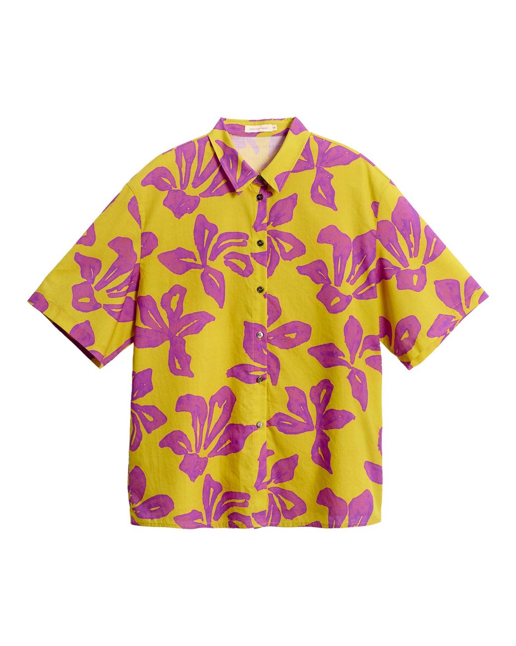 Lost Pattern Metallic Tropical Bliss Oversized Shirt