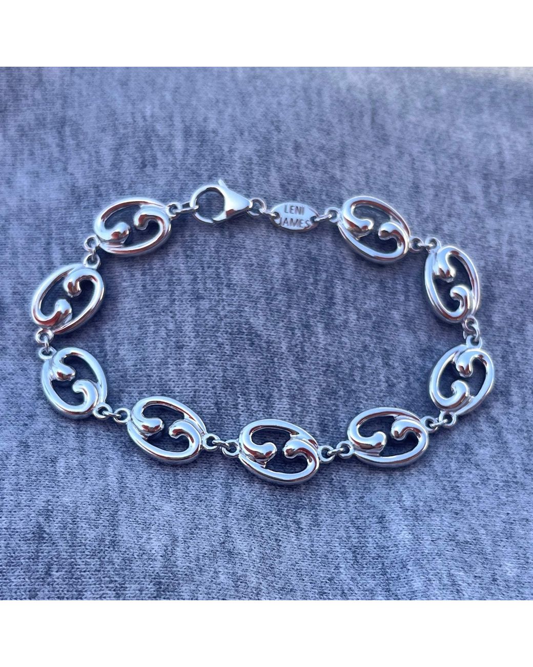 Leni James Metallic The Fibonacci Link Bracelet