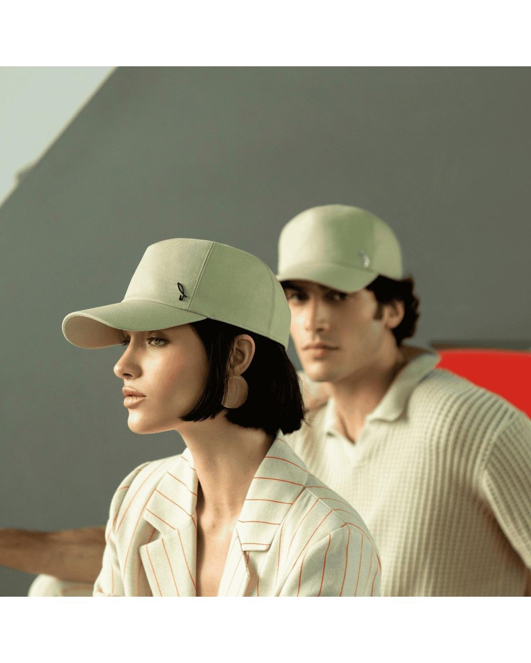 DORIA 1905 Green Cotton Canvas Baseball Cap for men