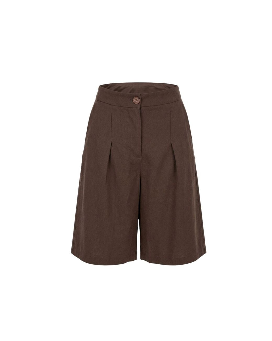 Monlicia Brown Vera Tencel Bermuda Short