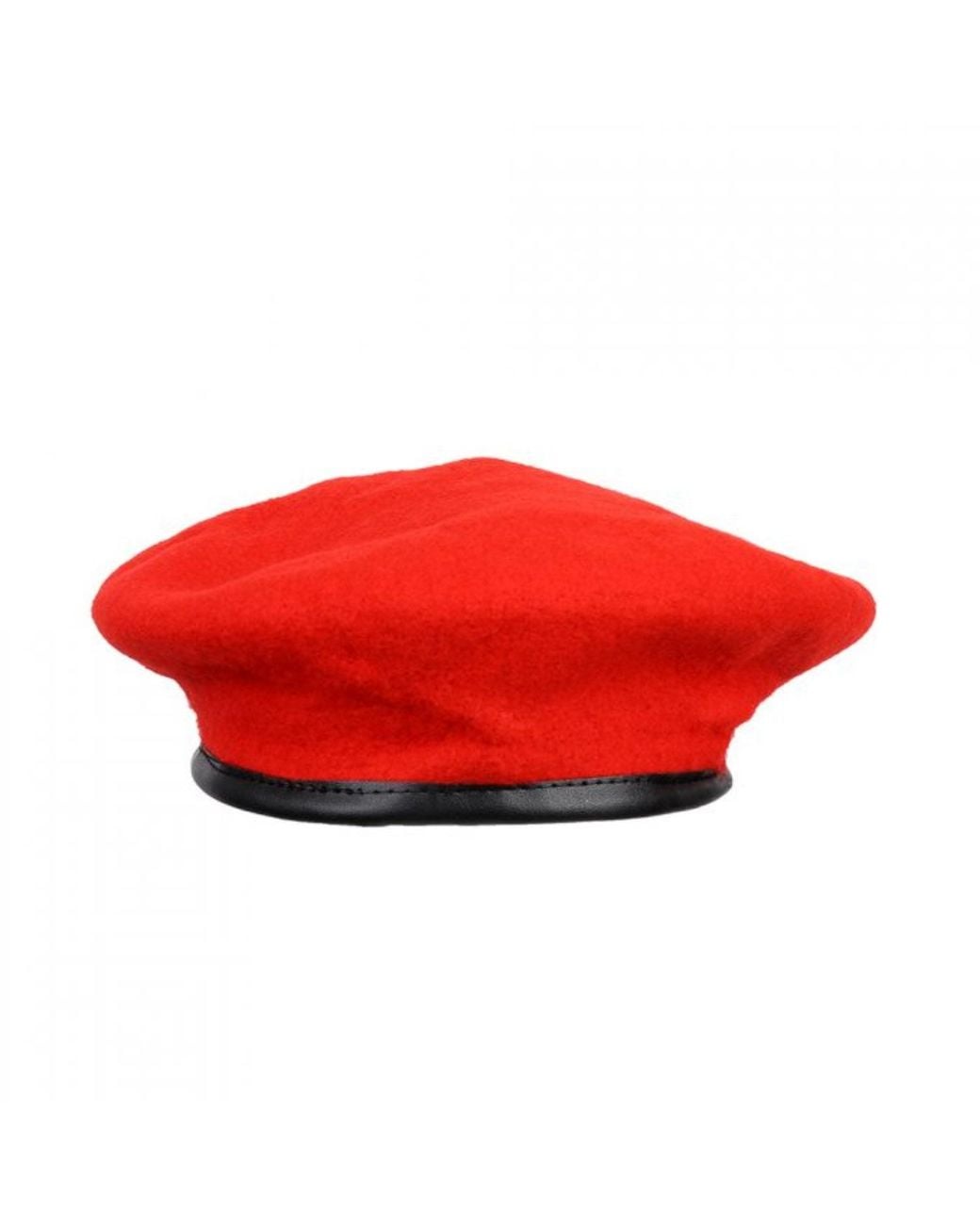 DAVID WEJ Red Wickliffe Wool Beret – for men