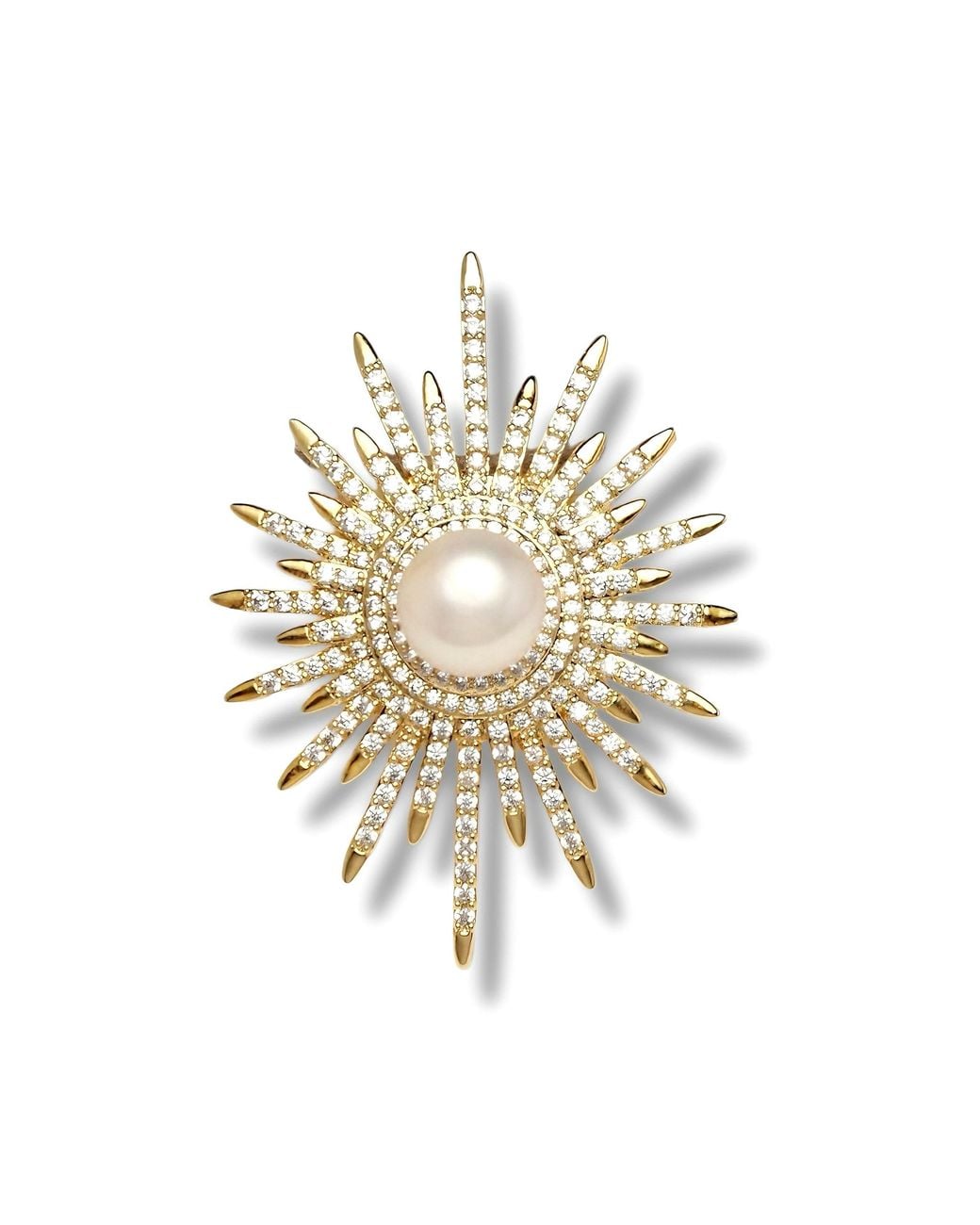 Ninemoo Metallic Solar Radiance Brooch-Pendant