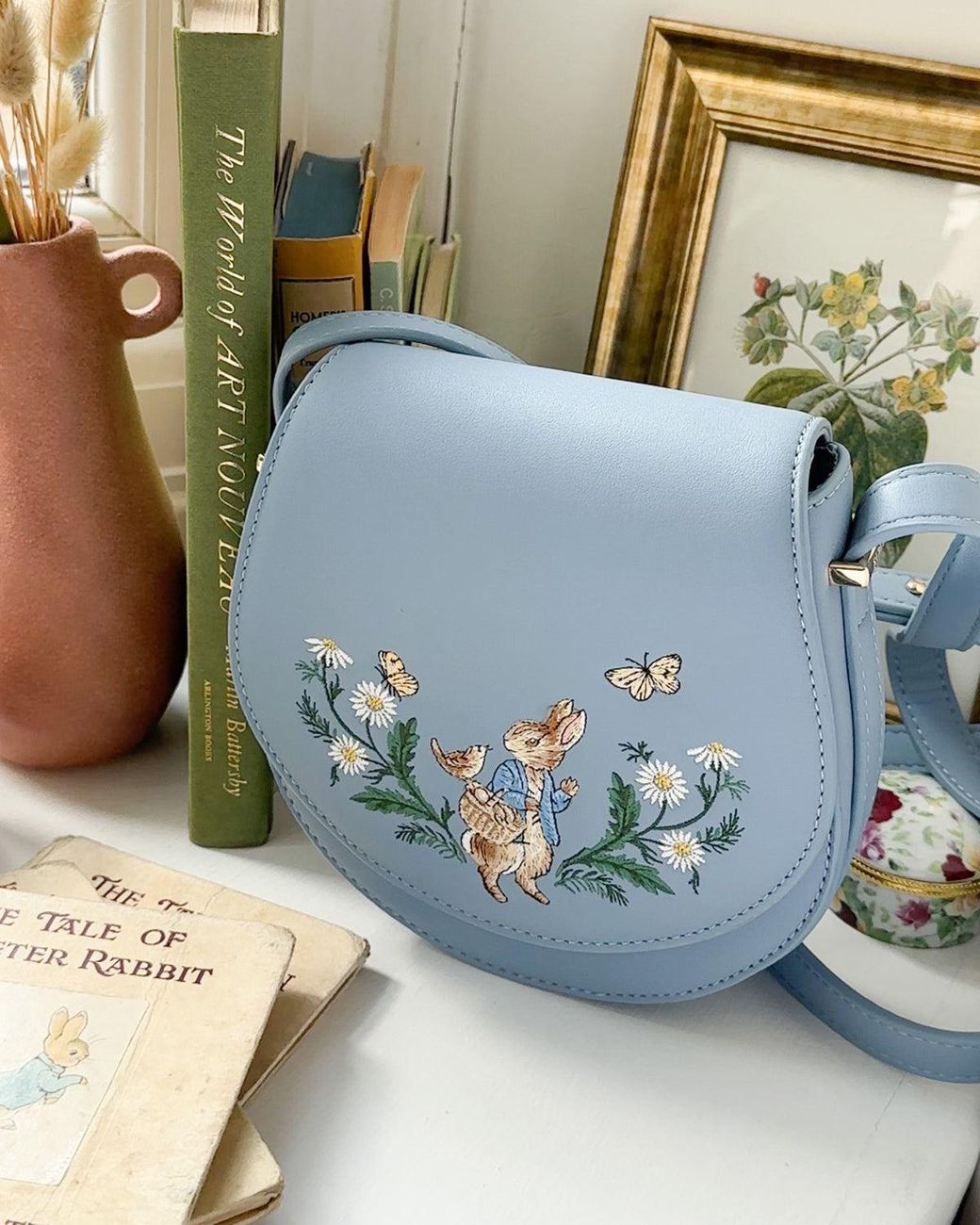 Fable England Blue X Peter Rabbit Saddle Bag