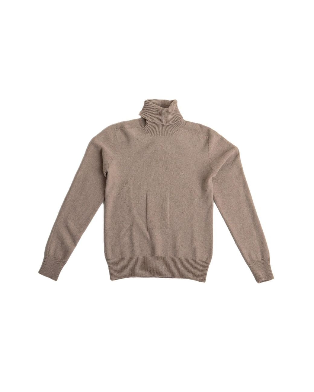 Reet Aus Gray Neutrals Seamless Turtleneck Sweater for men