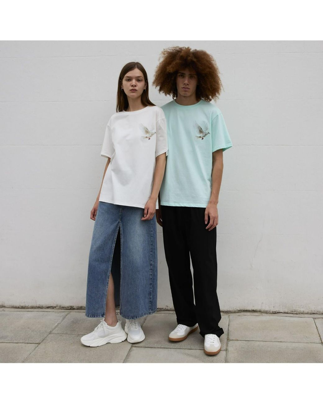 Sour Figs Blue Flying Dove T-Shirt for men