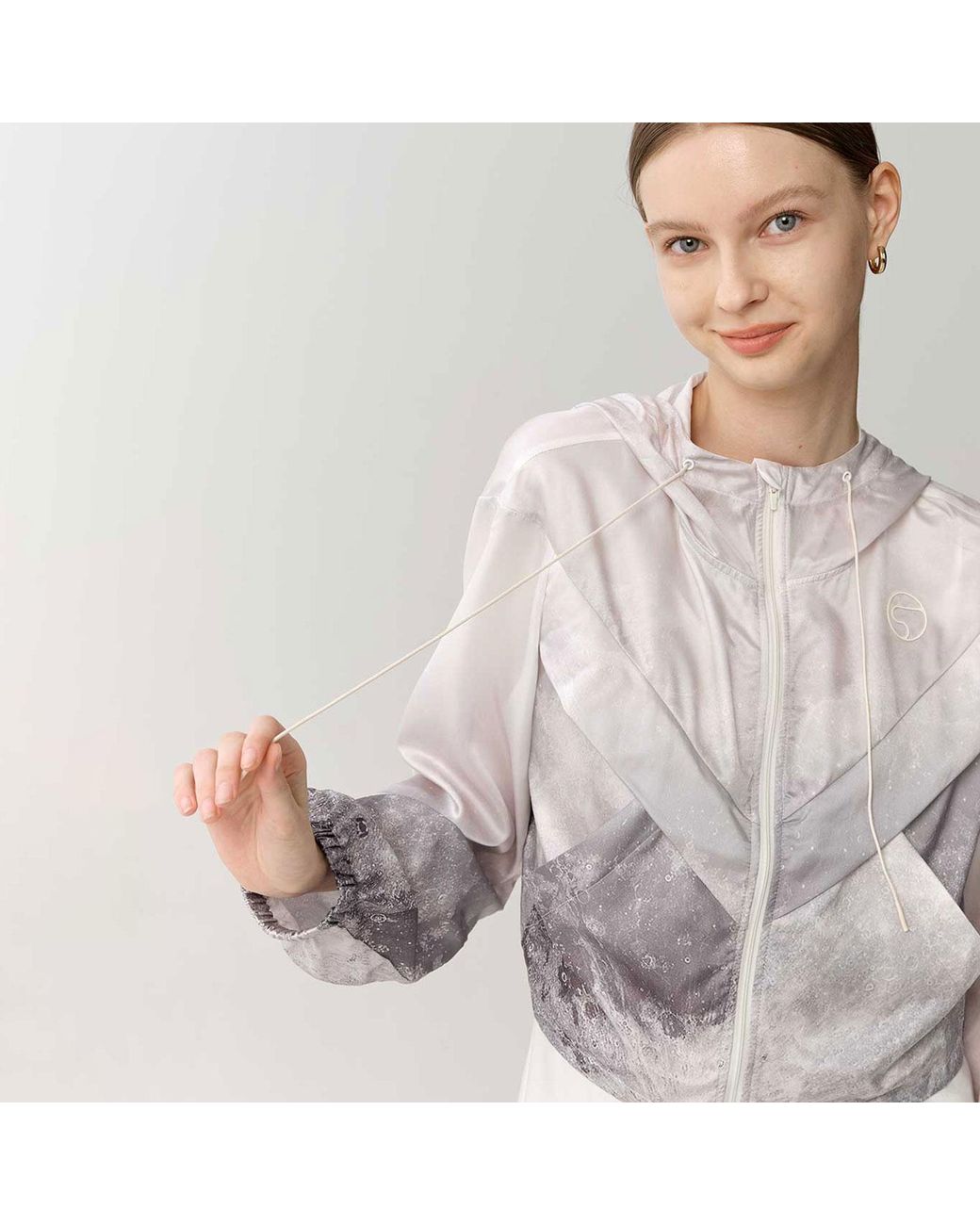 Silkinc Gray Super-Light Ombre Silk Jacket