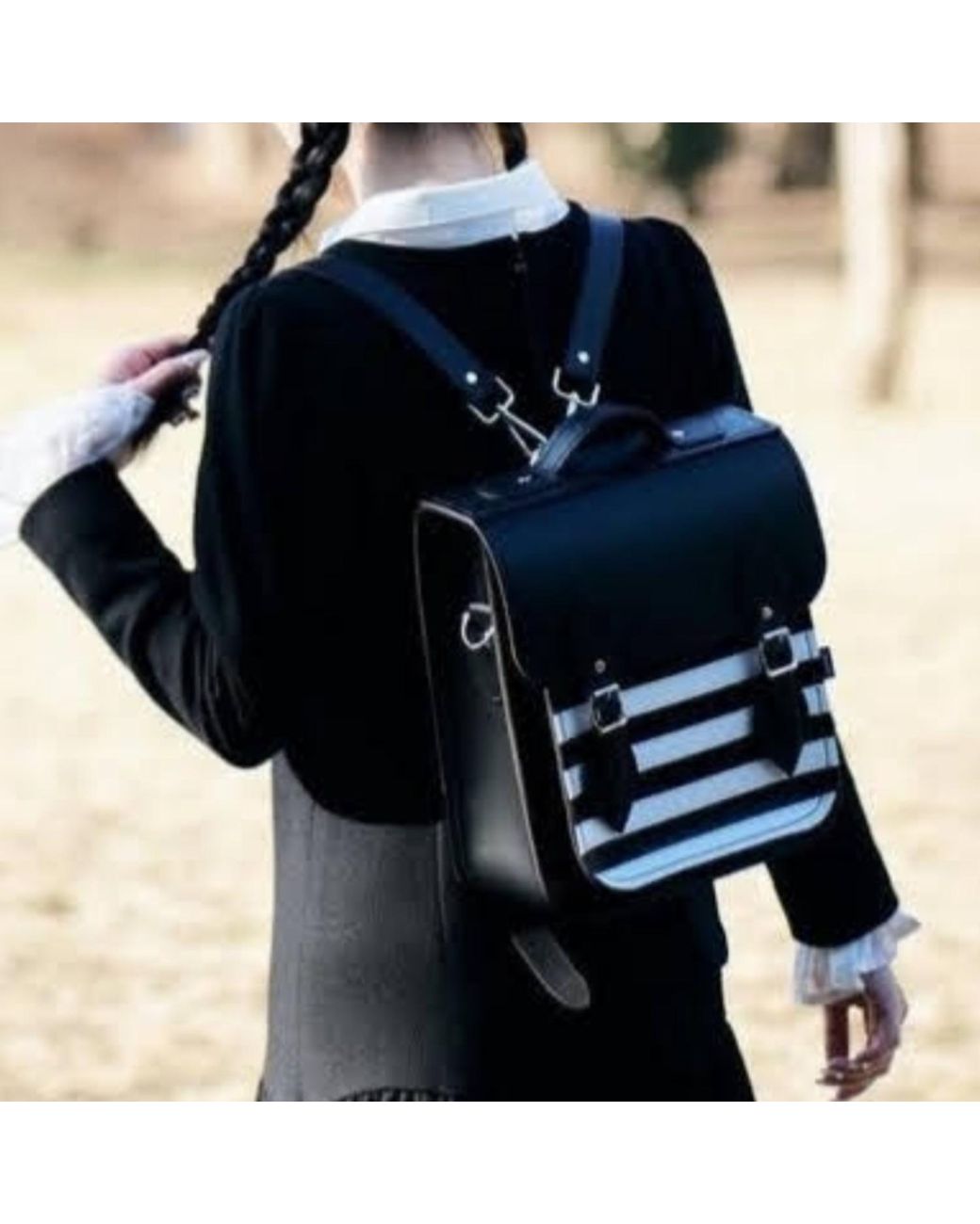 Zatchels Black Handmade Leather City Backpack