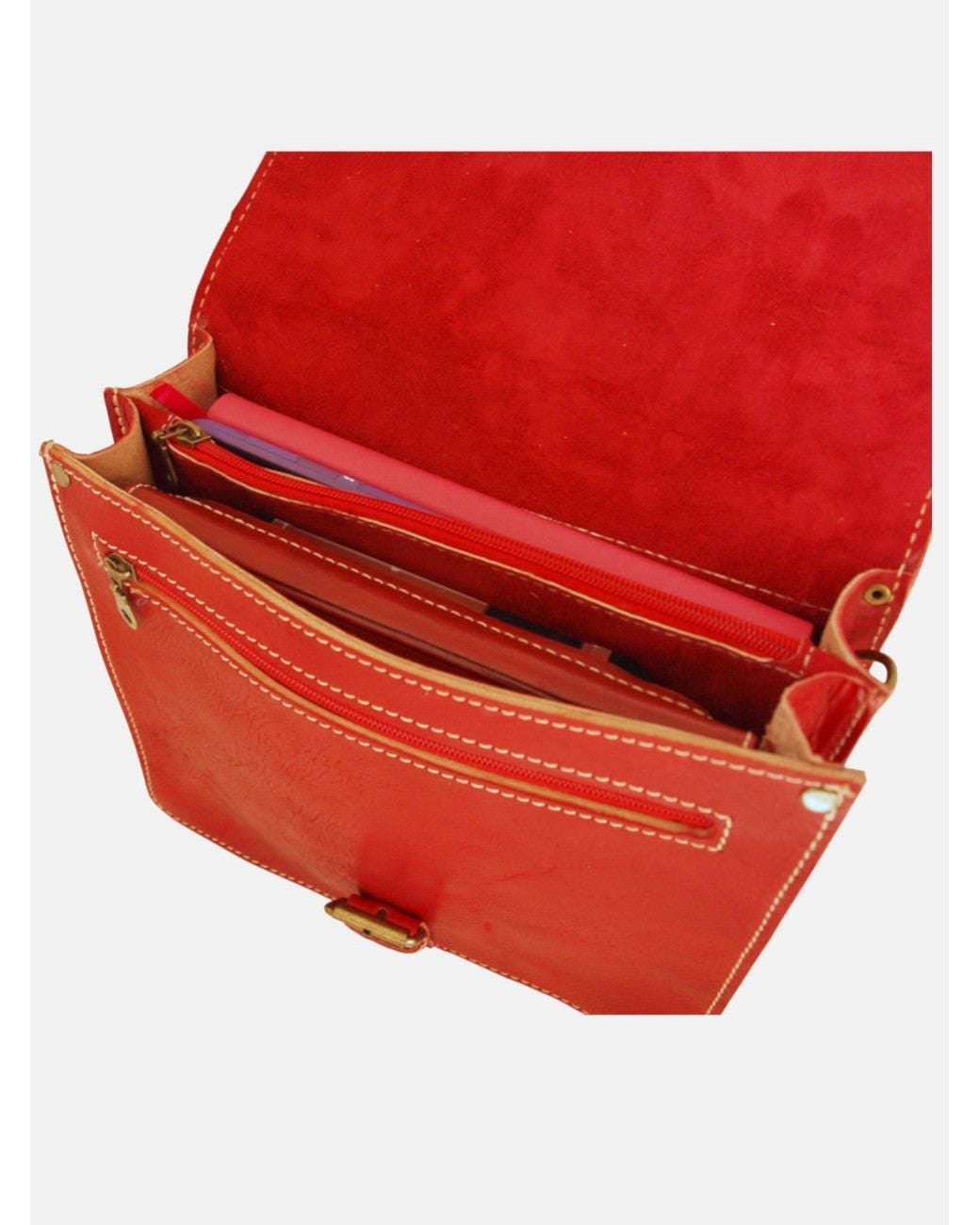 Berber Leather Red The Casablanca Mini Satchel