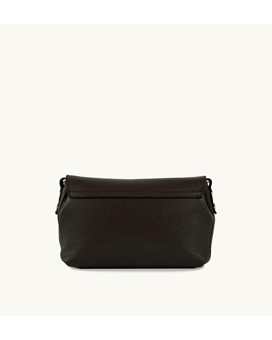Apatchy London Black The Maisie Midi Chocolate Leather Bag