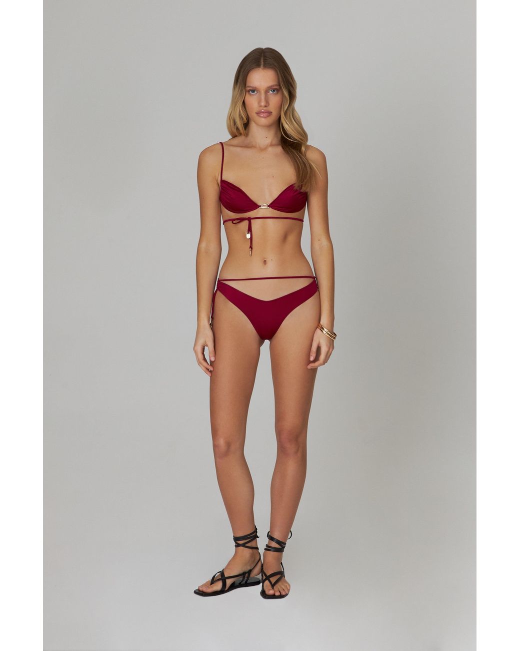 Bianca Resortwear Red Lulu Swim Bottom