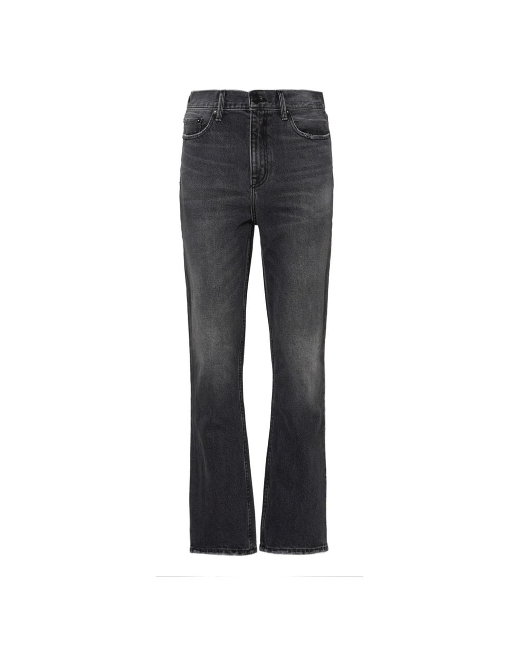NOEND Gray Farrah Kick Flare Jeans
