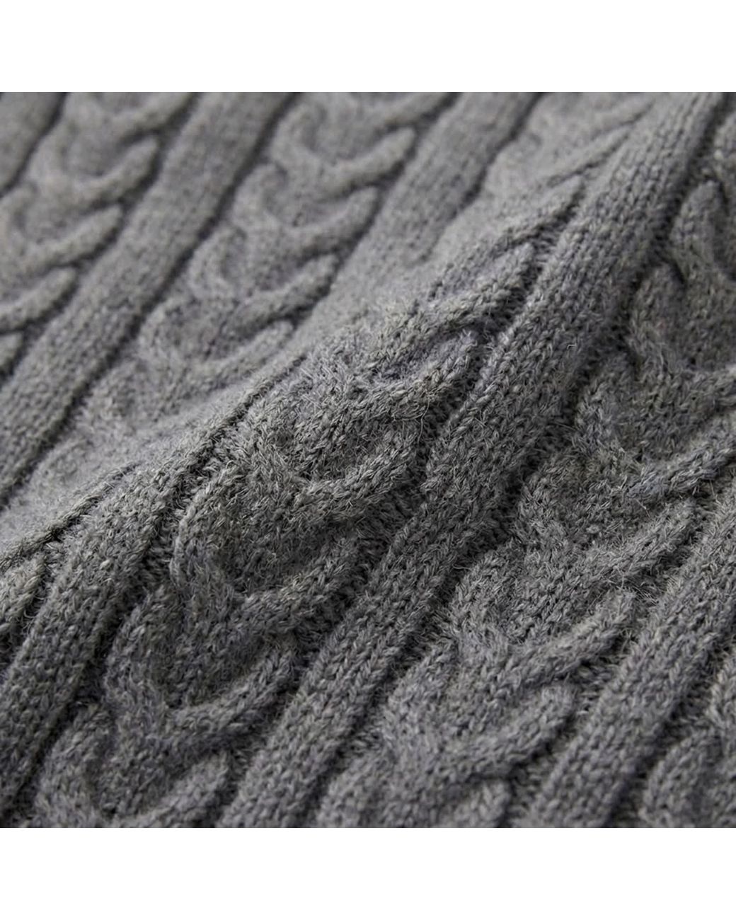 Modenaire Gray Cable Knit Dress Sculpted Texture
