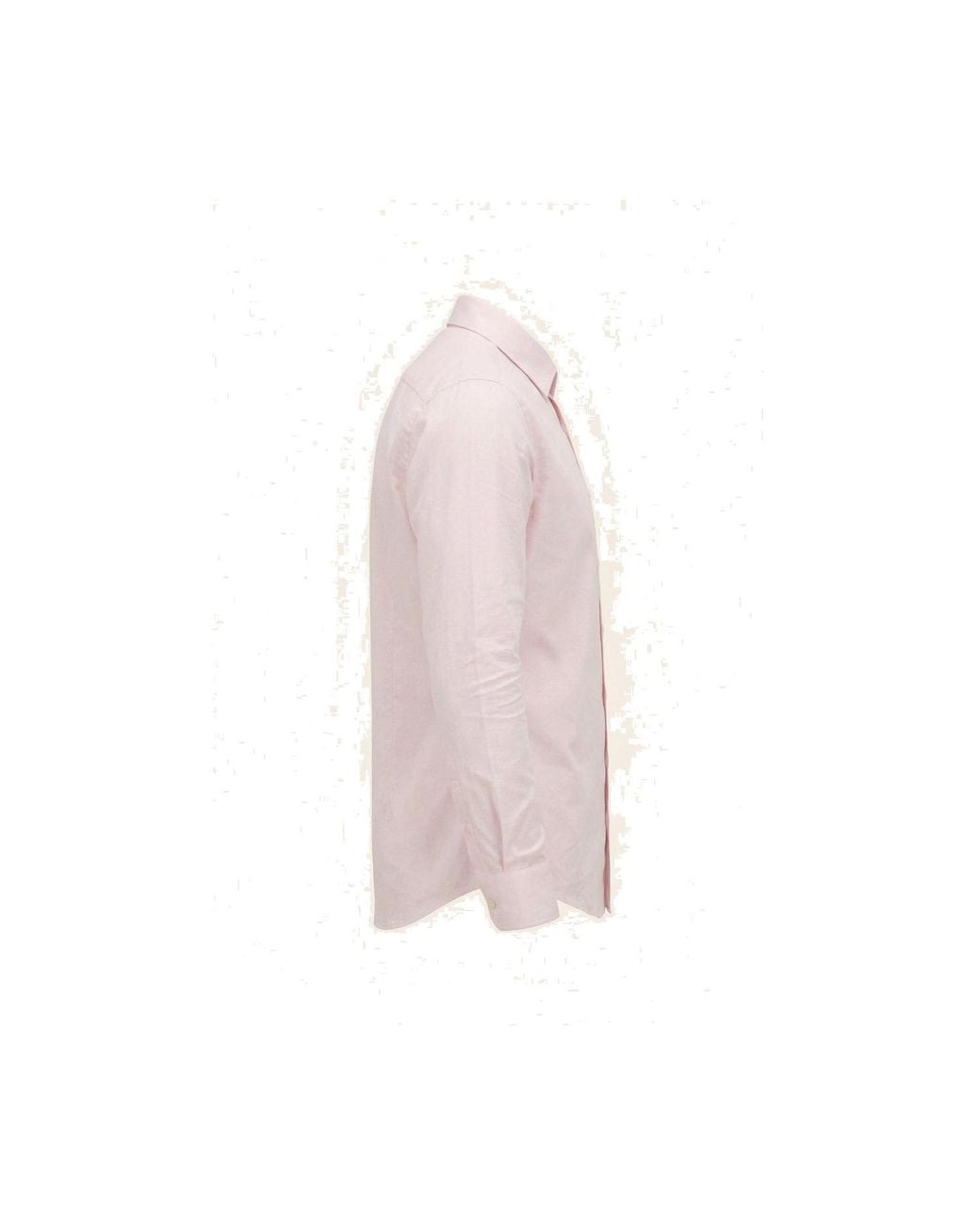 Ron Tomson Pink Pure Cotton Classic Collar Sateen Dress Shirt for men