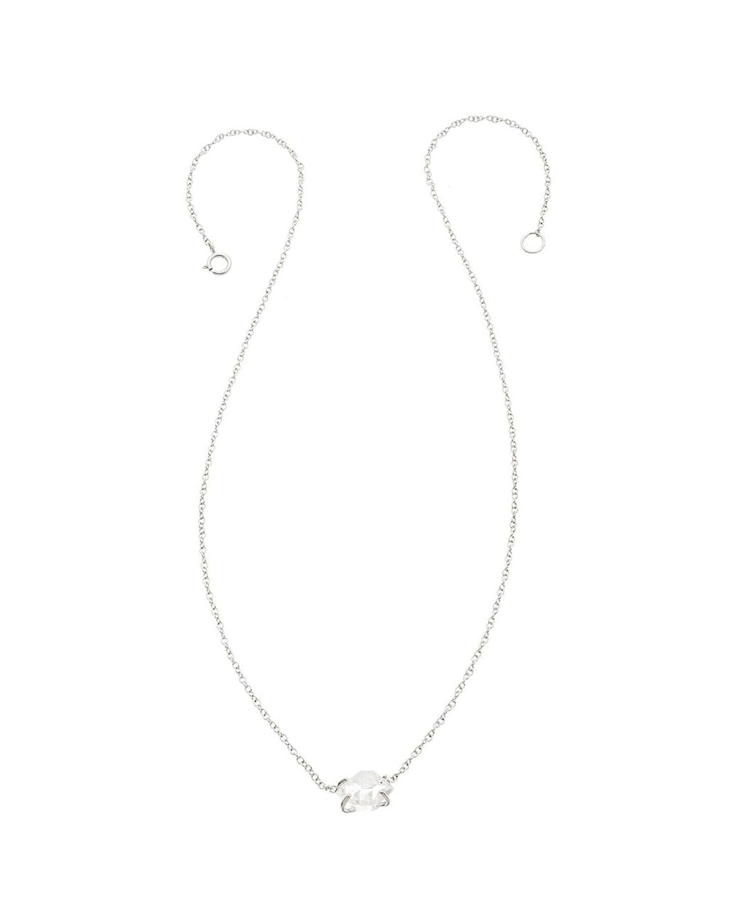 Heather Hawkins Jewelry White Herkimer Diamond Necklace