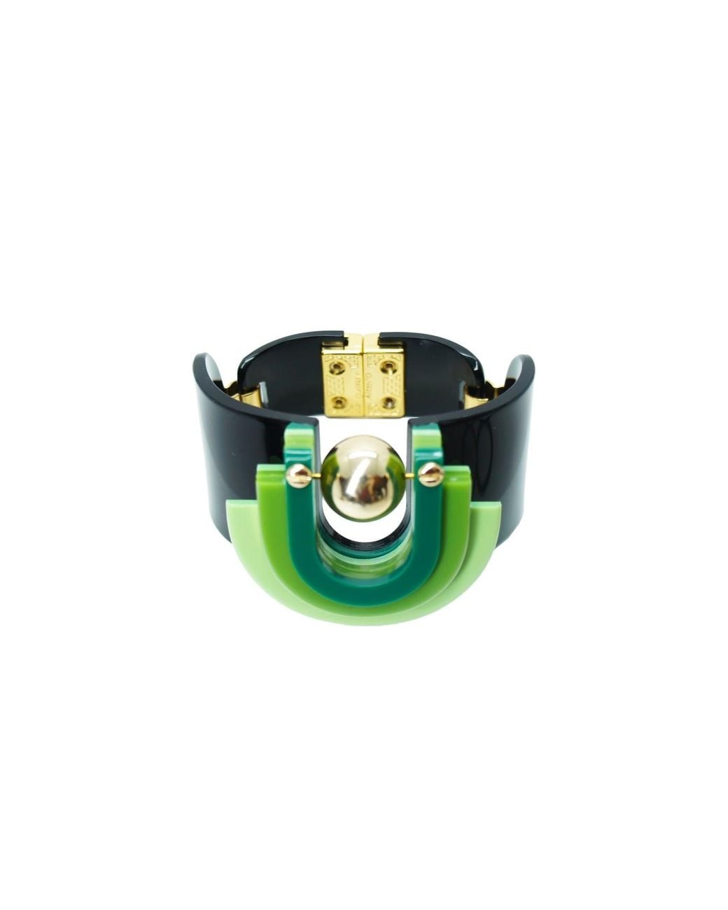 Gissa Bicalho Green Handmade Acrylic Bracelet Craft Verner