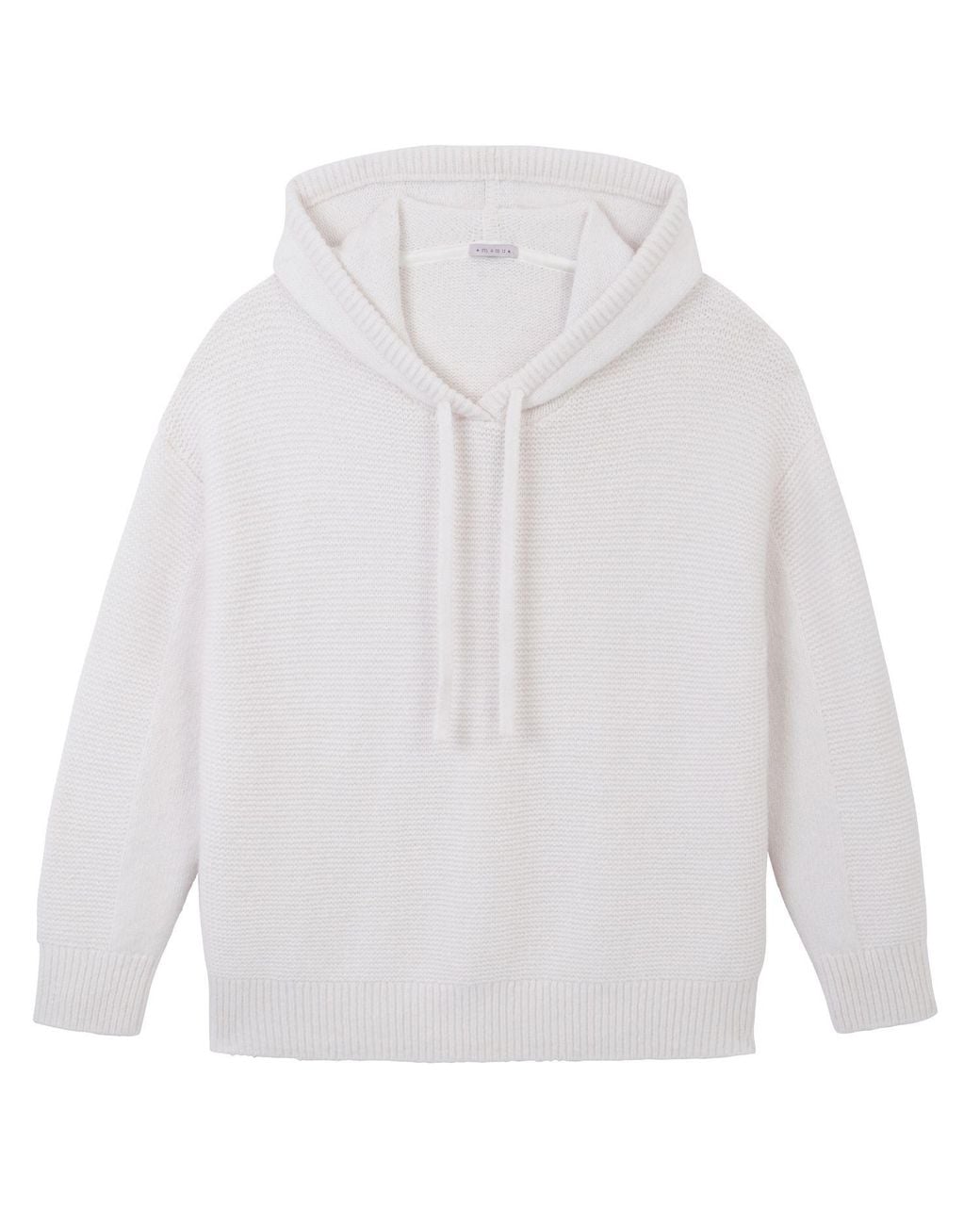 Mamu Dream White Ivory Alpaca Blend Hoodie