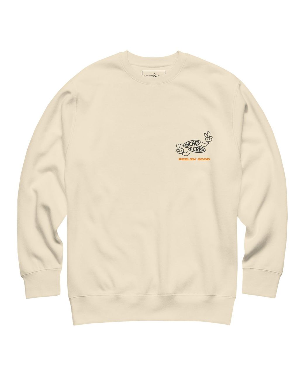 Anchor and Crew Neutrals Natural Lemon Fresh Dial-A-Local Organic Cotton Sweatshirt