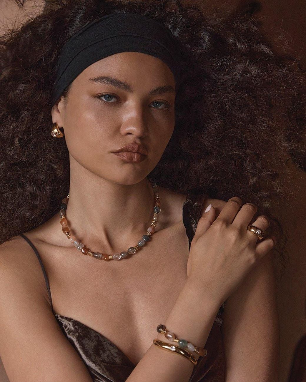 Amber Sceats Metallic Atrani Necklace