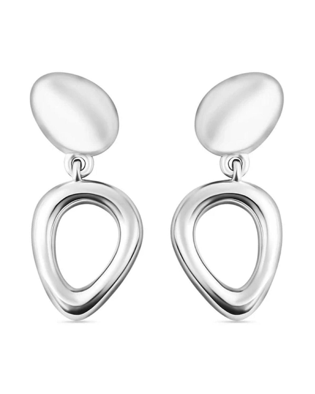 Lucy Quartermaine Metallic Volcan Stud Drop Earrings