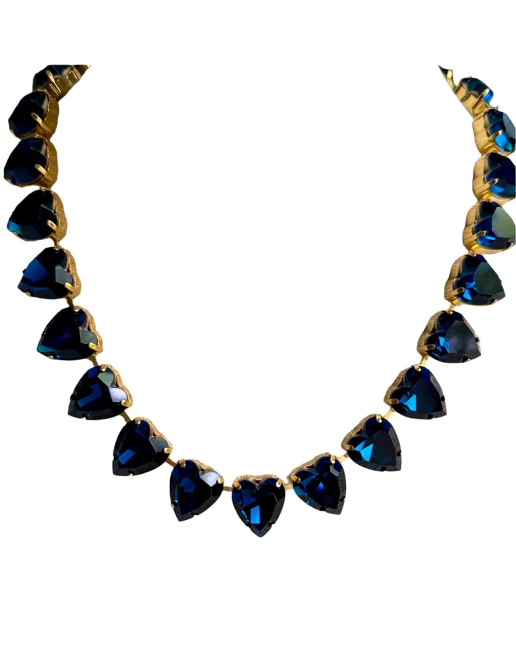 Laura Gray Blue Grace Dark Heart Necklace