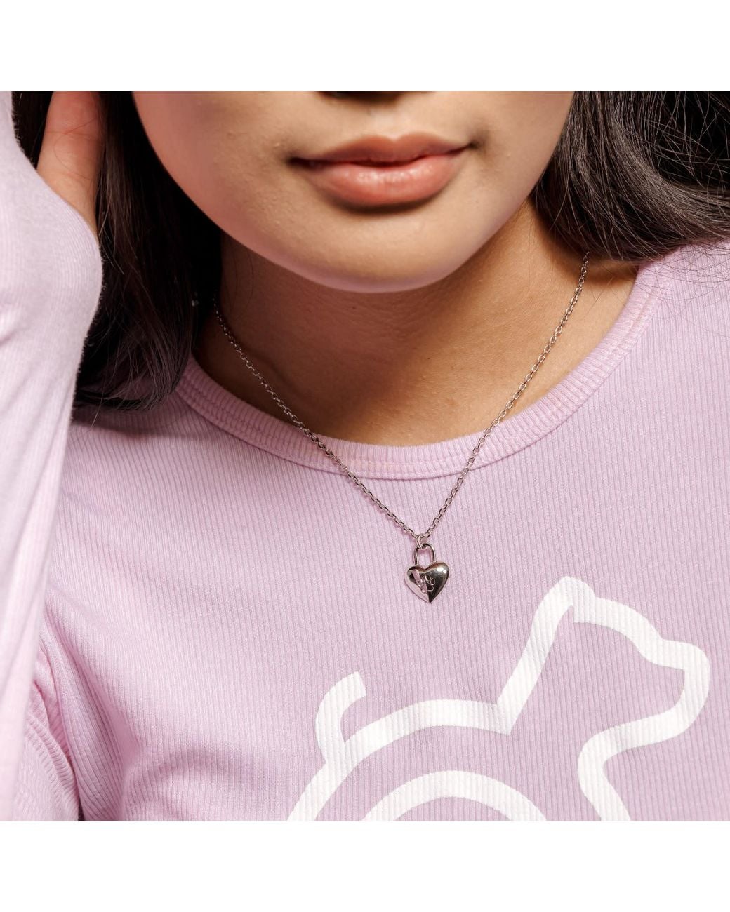 Cloud Haven Metallic Keys To My Heart Necklace