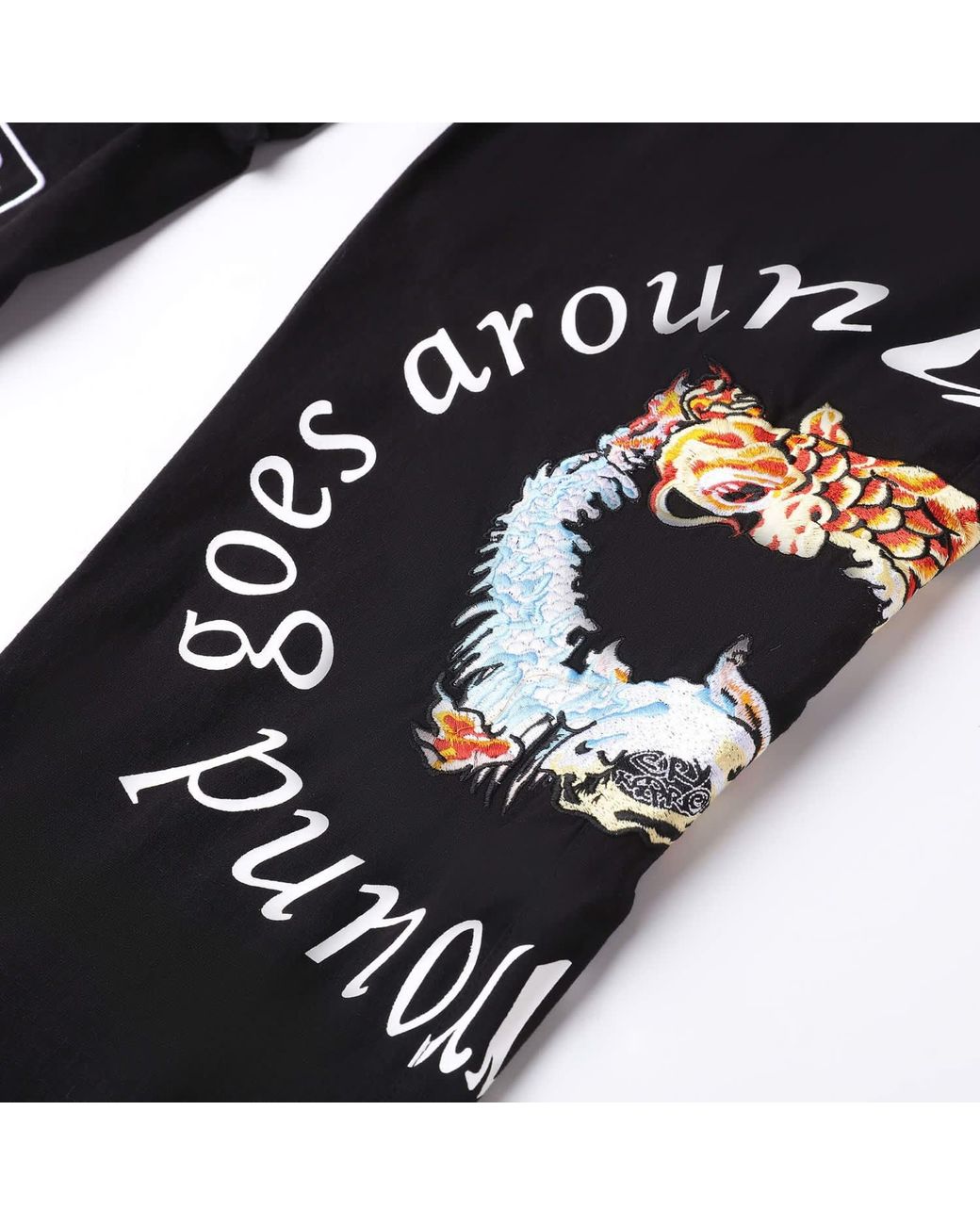 VERYRARE Black Ouroboros Pants for men