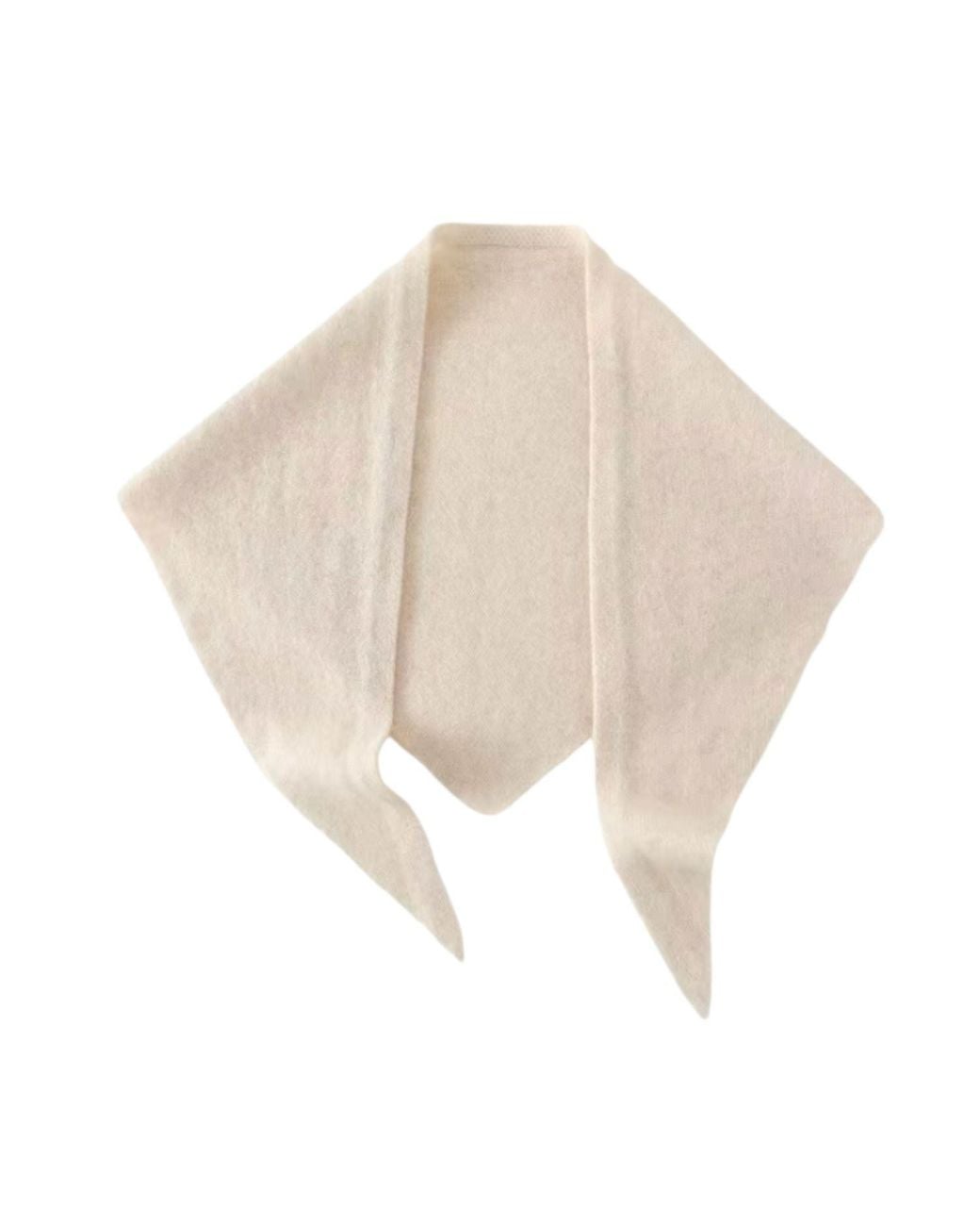 My Little Nature Natural Neutrals Wool & Cloud Triangle Cashmere Skinny Scarf