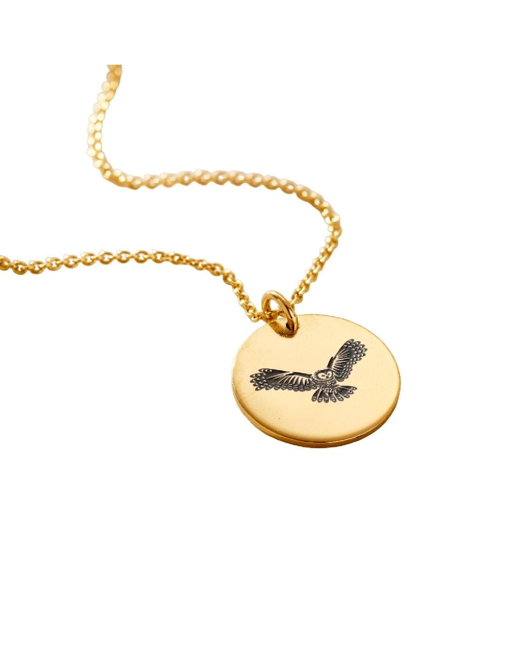 Posh Totty Designs Metallic Plated Owl Spirit Animal Necklace